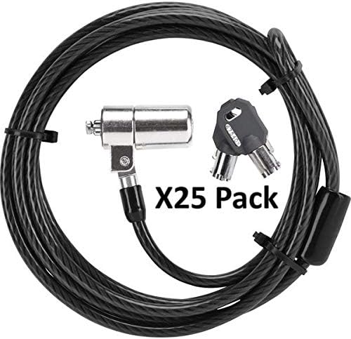 Targus DEFCON T-Lock Master Key Cable Lock - Master Pack (25) for Laptop Computer and Desktop Security Cable (ASP4925MKEUX)