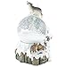 Howling Glitter Wolf with Babies 100mm Resin 3D Water Globe Plays Tune Born Free