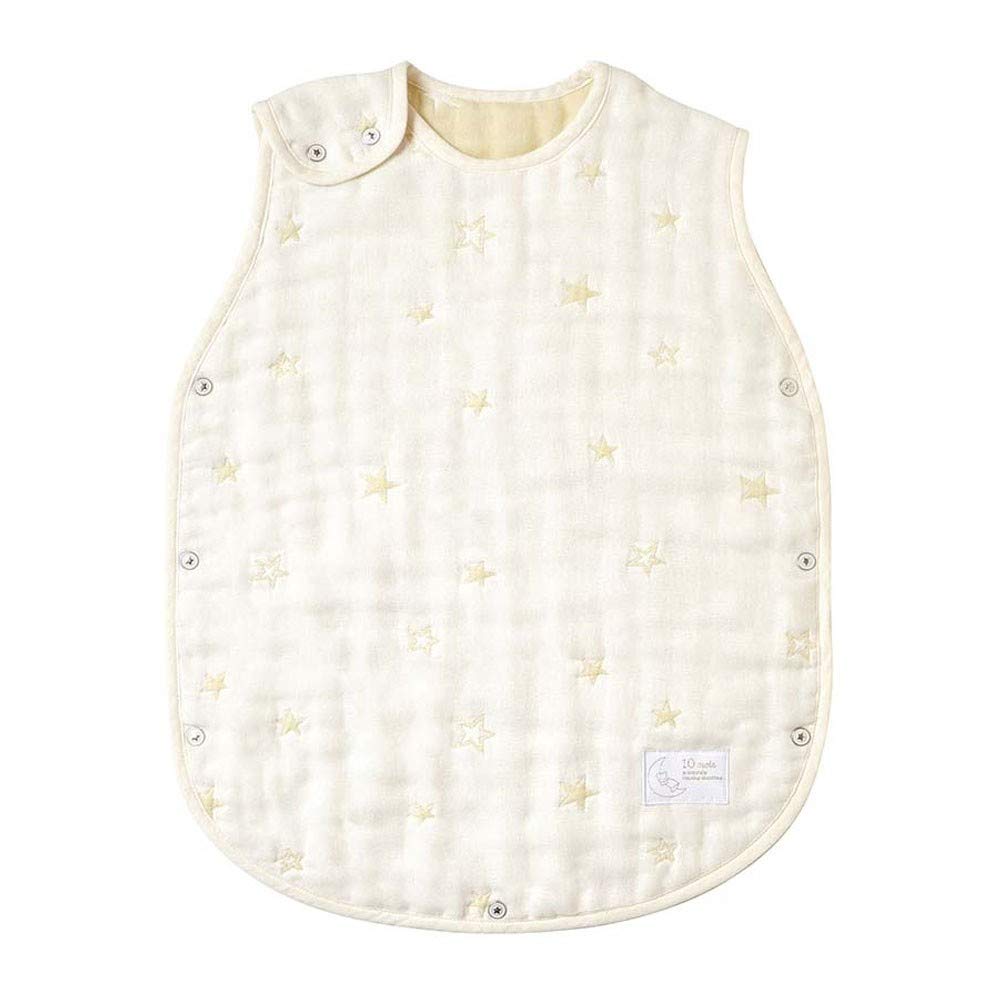 10mois(ディモワ) ふくふくガーゼ(6重ガーゼ) ベビースリーパー コットン100% エクリュ 着丈58cm 新生児~3歳頃まで商品画像