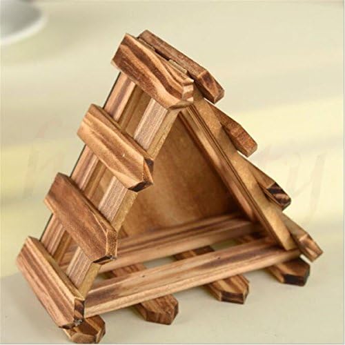 Holder Pot Garden Wooden Flower Planter Perfect Decoration For Your Room,fairy Home Gardening Decorations (Triangle)