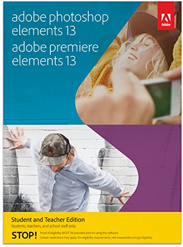 Adobe Photoshop Elements & Premiere Elements 13 - Student and Teacher Edition [Download]