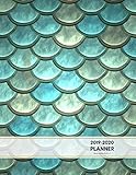 2019-2020 Planner Weekly and Monthly 8.5 x 11: Mermaid Gold Scales Calendar Schedule Organizer and J by Light Feather Journals