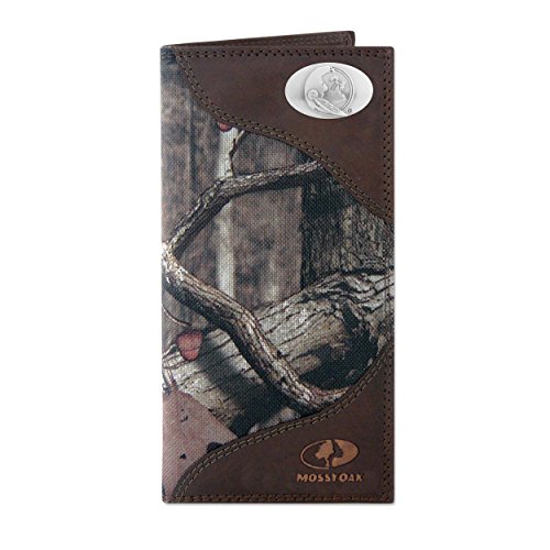 NCAA Florida State Seminoles Zep-Pro Mossy Oak Nylon and Leather Secretary-Style Roper Concho Wallet, Camouflage, One Size