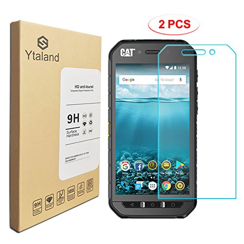 [2 Pack] Cat S41 Screen Protector, Ytaland Tempered Glass Anti-Fingerprints Thin 9H Screen Hardness Screen Protector for Cat S41