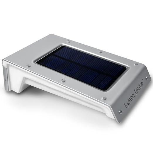 Lumin Tekco 20 LED Luces con Sensor de Movimiento Foco Inalámbrica Seguridad Solar Impermeable Sensor