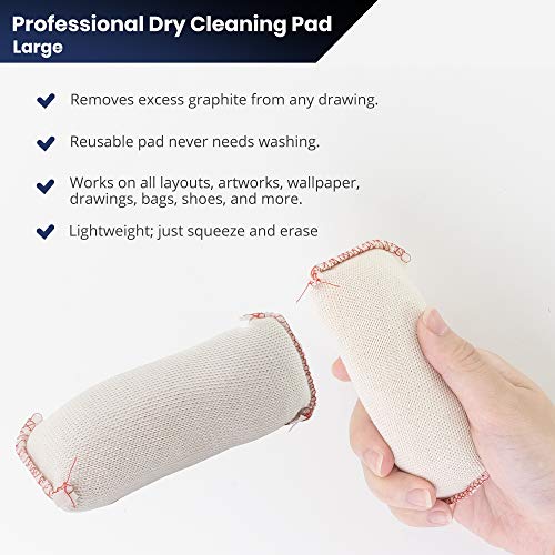 Pacific Arc Dry Cleaning Pads Large for Drafting, Art, Architecture, and Graphite Pricepulse