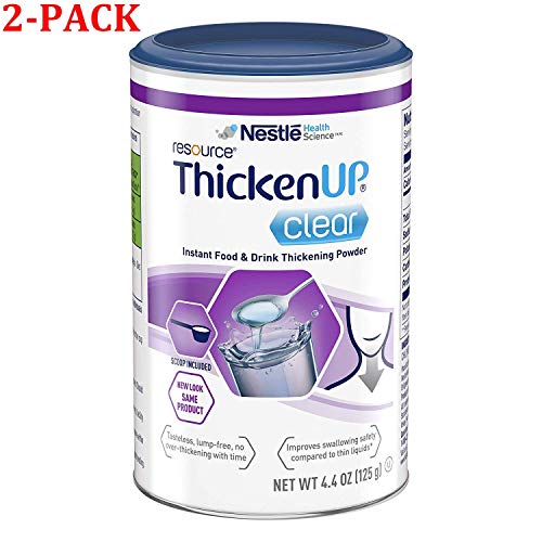 Resource Thicken Up Clear, Instant Food & Drink Thickening Powder, 4.4