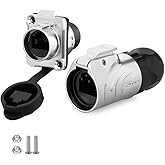 CNLINKO LP-16 RJ45 Industrial Waterproof Connector IP67 CAT.5E Circular Connector Quick Plugging Aviation Connector Fast Rele