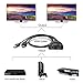 LANGREE 4K 1x2 HDMI Splitter, 1 Input to 2 Outputs HDMI Signal Distributor, Built-In HDMI Source Cable and USB Cable, Support Ultra HD 1080P 3D for Apple TV PS3 PS4 Xbox Blu-ray