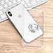 Vofolen Clear Cover for iPhone XS Max Case Ring Holder Kickstand Rotational Clip Holster Tough Bumper Armor Flexible Soft TPU Rubber Slim Protective Shell Translucent Thin Case for iPhone XS Max White