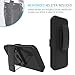 Galaxy S7 Case: Stalion® Secure Shell & Belt Clip Holster Combo with Kickstand (Jet Black) 180° Degree Rotating Locking Swivel + Shockproof Protection