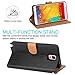 Aicoco Galaxy Note 3 Case Flip Cover Leather Wallet Phone Case for Samsung Galaxy Note 3 - Black¡­