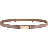 LEEXTON 2 Pack Womens Leather Belt Skinny Waist Belt for Dresses ble JeansCoat Adjustable Belts Alloy