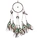 Dremisland Circle-Shaped Dream Catcher with Feathers Wall Hanging Decoration Ornament for Car,Home,Bedroom (Peacock #1)