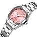 Women Quartz Watches Casual Fashion Waterproof Watches Diamond Rhinestone Luminous Wrist Watch - Pink
