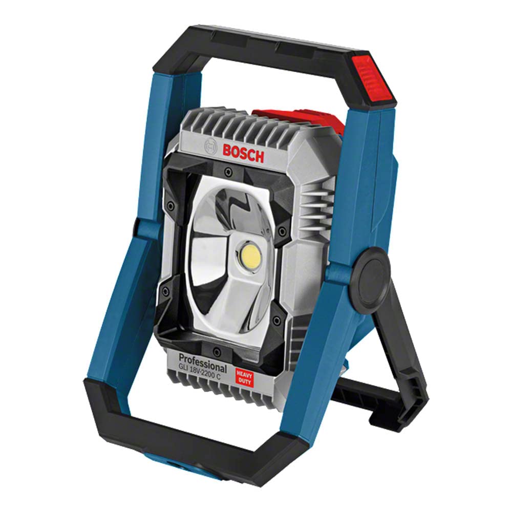 Bosch Professional 18V System Cordless LED Construction Site Floodlight GLI 18V-2200 C (max. Brightness 2200 Lumen, Connect Ready, Without Battery/Charger)