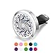 Office Home Car Essential Oil Diffuser Locket Clip Aromatherapy Stainless Steel 10 Washable Felt Pads