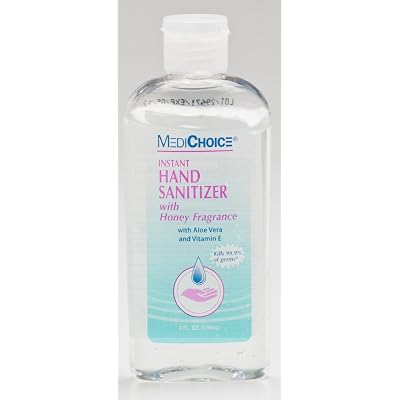 MediChoice Gel Hand Sanitizer, Honey-Scented, Flip-Top Cap, 4 Ounce, 1314088300 Case of 96