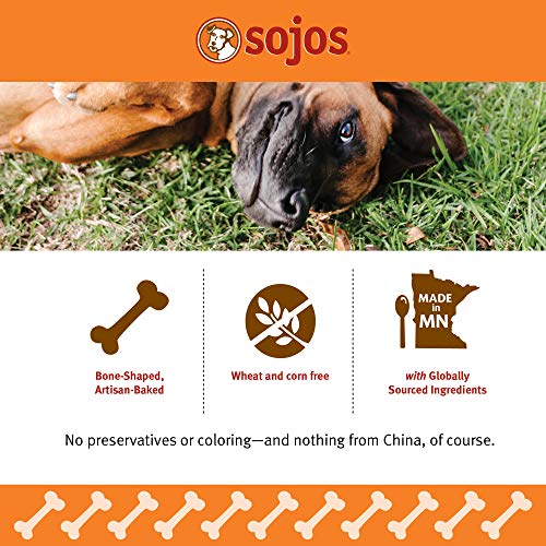 Sojos Good Dog Crunchy Natural Dog Treats, Chicken Pot Pie, 8-Ounce Box