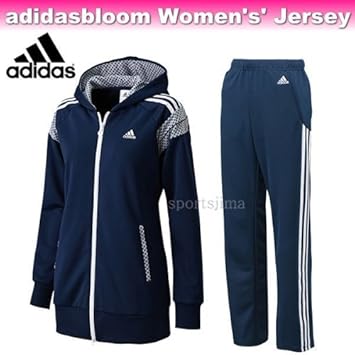 Amazon Co Jp Adidas アディダス Adidasbloom レディース 上下 Ddy62 F Ddy65 F ネイビー ホワイト L スポーツ アウトドア