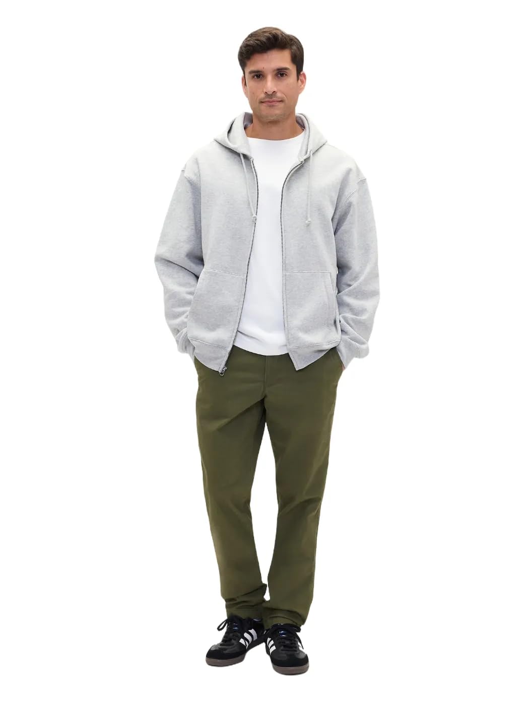 GAP Mens Essential Slim Fit Khaki Chino Pants New Army Green 40X32 Image GAP Mens Essential Slim Fit Khaki Chino Pants New Army Green 40X32 Image
