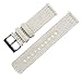 22mm White - BARTON Canvas Quick Release Watch Band Straps - Choose Color & Width - 18mm, 19mm, 20mm, 21mm, 22mm, 23mm, or 24mm