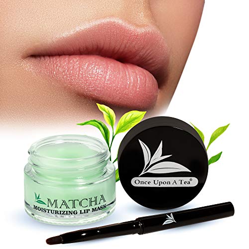 Moisturizing Green Tea Matcha Sleeping Lip Mask Balm, Younger Looking