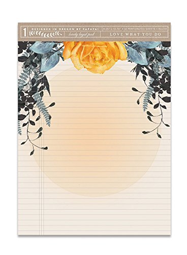 Papaya Art Natural Rose Lovely Legal Pad