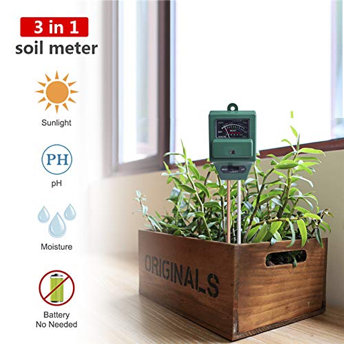 LEBERY Soil Moisture Meter, Soil pH Meter, Soil Test Kit, Plant Moisture Meter, Plant Water