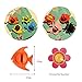 Tonnier Antibacterial Kids Toothbrush Holder, Antibacterial Toothbrush Cover Holder with Suction Cup 8 Pack Animals, Multifunctional Drink Markers/Office Cable Holder