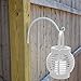 Hand Forged Curved Hook, 8.5 Inch, White, For Bird Feeders, Planters, Lanterns, Wind Chimes, As Wall Brackets and More!