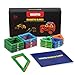 Quadpro 36 Piece Magnet Tiles Magnetic Building Blocks for Kids, Standard Set with Wheel