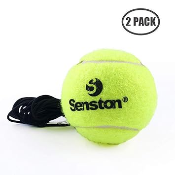 Senston Pelotas de Tenis 2pcs Amarillas de Práctica al Aire Libre ...