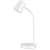 Ominilight LED Desk Lamp, Small Desk Lamp, 3-Level Touch Sensitive Control Table Reading Lamp with Flexible Goose Neck for Ho