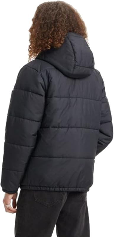 TELEGRAPH HOOD SHRT JKT, CAPOTA TELEGRAFICA CORTA JKT de los hombres, BLACKS, L -