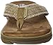 Skechers USA Men's Bosnia Flip Flop, Tan, 8 M US