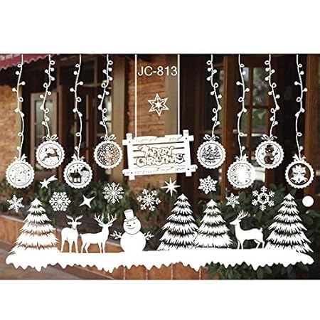 zhuziji Año Nuevo Ventana de Vidrio PVC Etiqueta de la Pared de ...