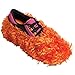 Brunswick Fun Shoe Covers- Fuzzy Orange