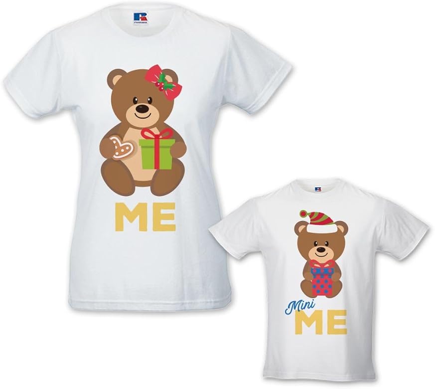 Immagini Natale Orsetti.Coppia Di T Shirt Mamma Bambino Idea Regalo Di Natale Orsetti Family Bianche Maschietto Donna S Bimbo 9 11 Anni Amazon It Abbigliamento