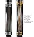 Xezo Maestro Handmade Tahitian Black Mother of Pearl,Tungsten Metallic Finish,18 Karat Gold Plated Rollerball Pen,Serial
