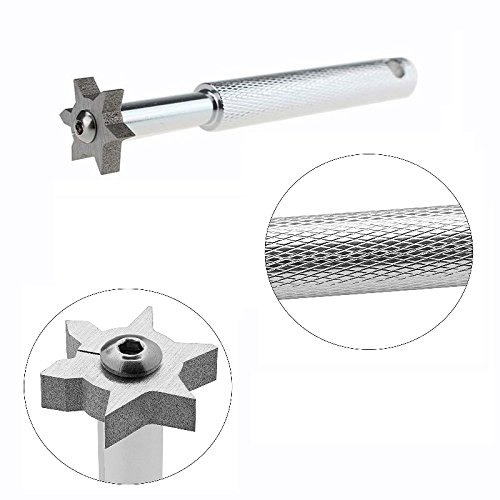 Alwaysuc Golf Club Sharpener and Groove Cleaner with 2 Sided Bristle Brush Kit - Includes golf divot tool - Thumbnail 3