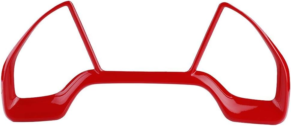 Car Interior Dashboard Outlet Decorative Cover Stickers, Car Console Trim Bezel Panel Decorative Frame,Dashboard Decorative Frame Cover Trim Sticker for Honda Civic 10th 2016~2018(red)