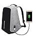College Backpack, Business Laptop Backpack, Anti-theft Water Resistant Computer USB Charging Port, Lightweight Travel Bag Perfect Luminous Gray bag for Student, Men & Women