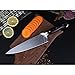WALLOP Chef Knife 8.5'' - Japanese High Carbon Stainless Steel Kitchen Knife - Unique Solar Pattern&Well Balance Kitchen Meat Cleaver Knife - Full Tang Blade&Non-slip Ergonomic G10 Handle