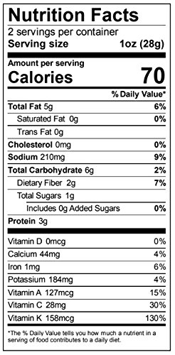 Brad's Plant Based Organic Crunchy Kale, Original, 12 Count