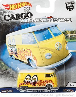 HOT WHEELS 2018 RELEASE CARGO CARRIERS MOON VOLKSWAGEN T1 BUS DIE-CAST