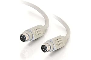 C2G 02318 8-Pin Mini-DIN M/M Serial RS232 Cable, Beige (10 Feet, 3.05 Meters)