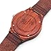 Wooden Watches for Men: Dark Sandalwood Bamboo Watch w/ Wood Case, Expresso Brown Genuine Cowhide Leather Strap, Japanese Analog Quartz Movement, Water Resistant, Unique, Minimalist & Eco Friendly