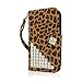 Samsung Galaxy Mega 5.8 Wallet Case, Leopard MPERO FLEX FLIP Wallet Case for Samsung Galaxy Mega 5.8 - Studded Leopard