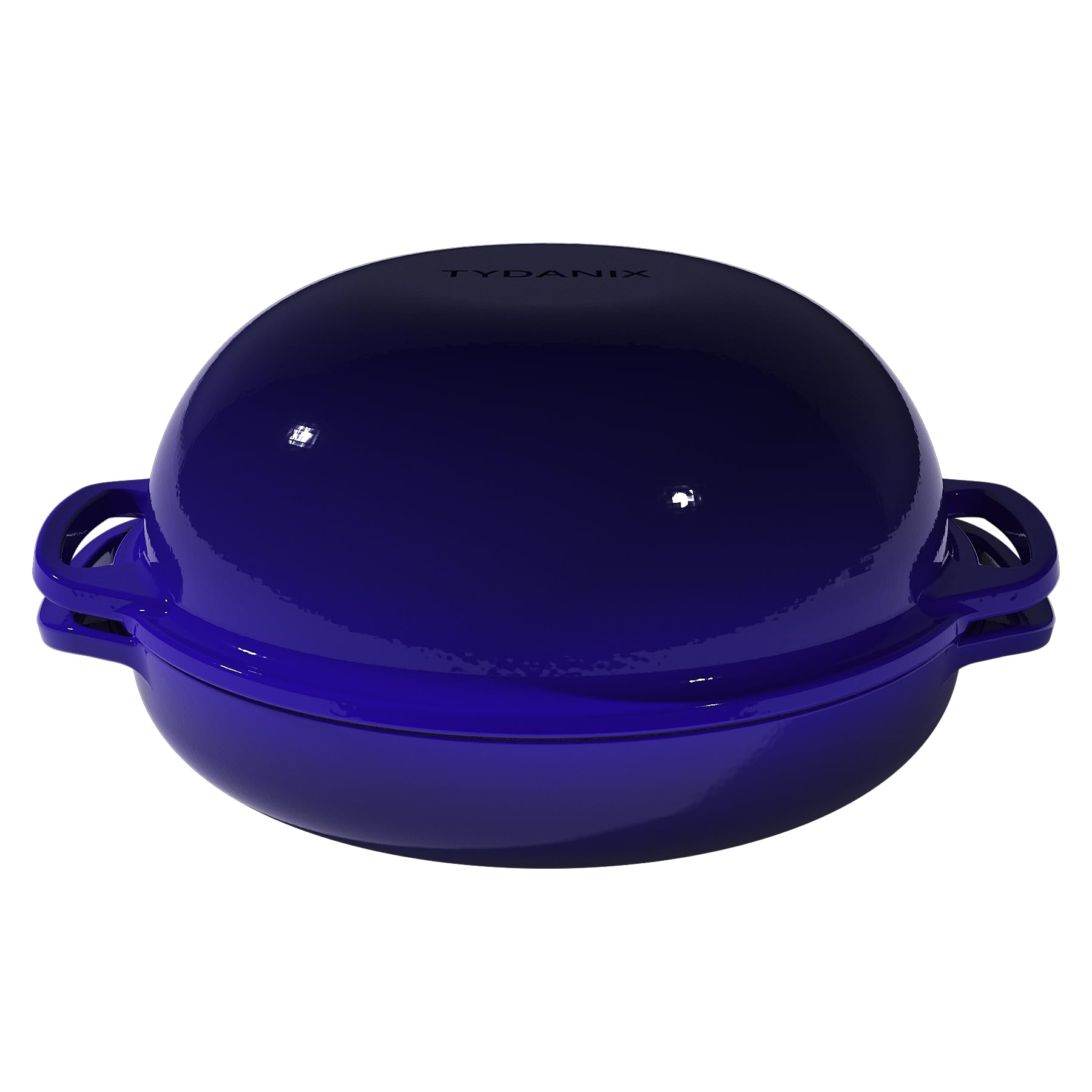 Photo 1 of 2-in-1 Multifunctional Enameled Cast Iron Dutch Oven, 6QT Loaf Pan with Dual Handles, Perfect for Baking Sourdough, Roasting, Braising & Stews, Oven & Stovetop Safe, Easy to Clean & Pre-Seasoned